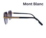 Mont Blanc MB0242 C1 Rimless Sunglasses – Gold & Black - Image 3