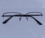 Eyeglass Frame – Premium Half-Rim Black Metal - Image 2