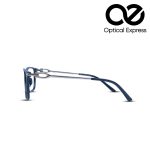 Glossy Black-Golden Eyeglasses – Model: 40152 C1 - Image 3