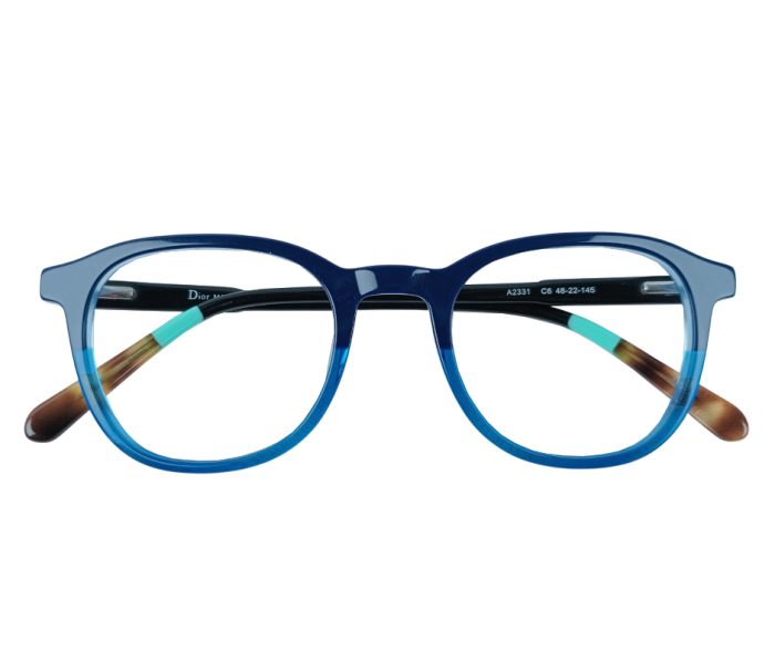 Model A2331 C6 – Dual-Tone Blue Gradient Eyeglass Frame - Image 2