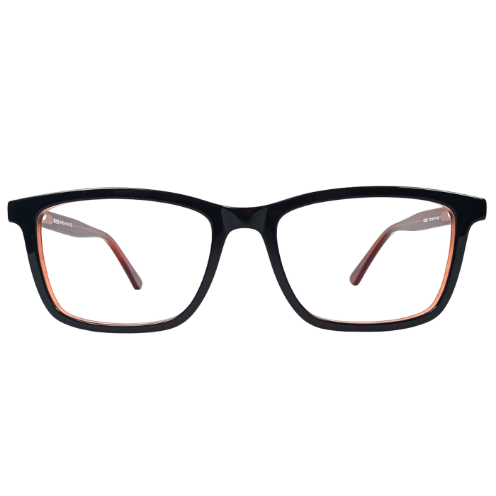 Premium Black-Orange Acetate Frame - Image 3