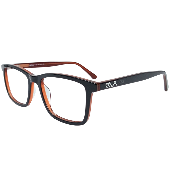 Premium Black-Orange Acetate Frame - Image 1