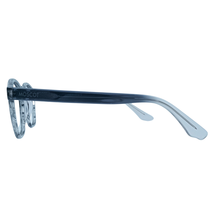 Grey Transparent Round Acetate Frame - Image 4