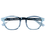 Grey Transparent Round Acetate Frame - Image 3