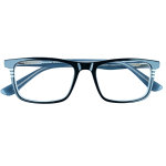Carrera Style Eyeglass Frame – Blue Glossy Acetate with Signature Stripes - Image 3