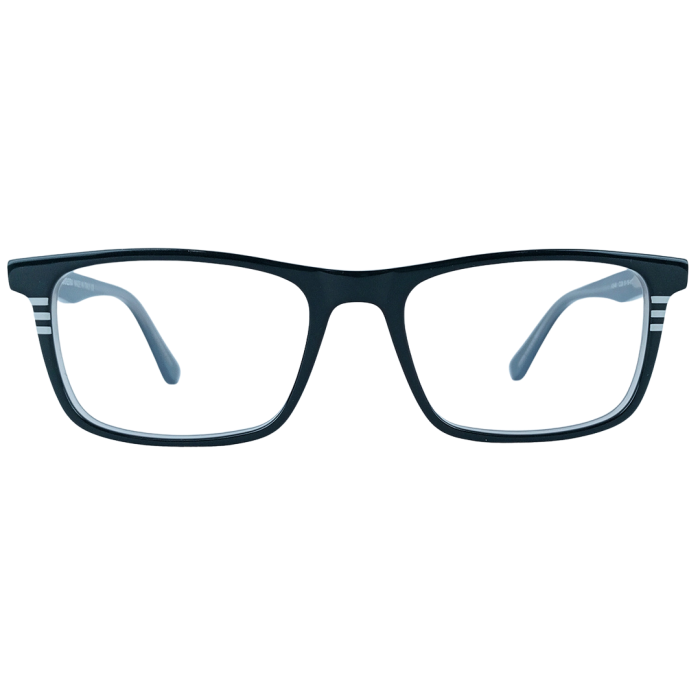 Carrera Style Eyeglass Frame – Blue Glossy Acetate with Signature Stripes - Image 2