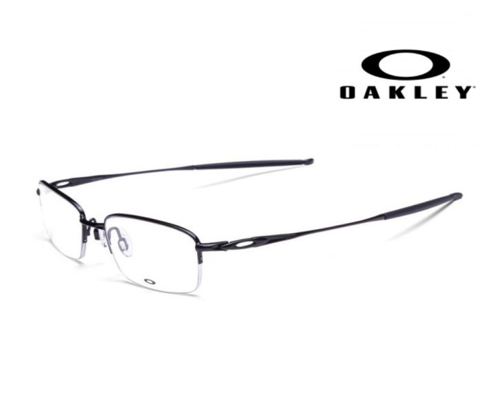 Oakley OX3133 0253 Glasses – Polished Black Semi-Rimless - Image 1