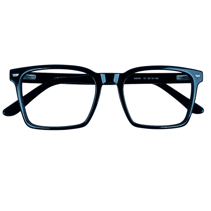 Eyeglass Frame – Model A2446 C1 – Deep Gloss Black - Image 2