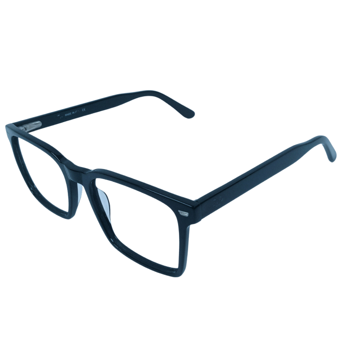 Eyeglass Frame – Model A2446 C1 – Deep Gloss Black - Image 1