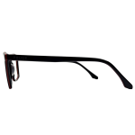 Eyeglass Frame – Model A2464 C1 – Elegant Black with Red Accents - Image 4