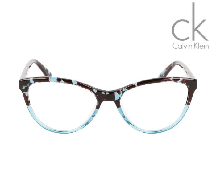 Calvin Klein CK21519 454 Glasses – Multi-Colored Havana with Blue Accents - Image 8