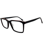 Eyeglass Frame – Model A2464 C1 – Elegant Black with Red Accents
