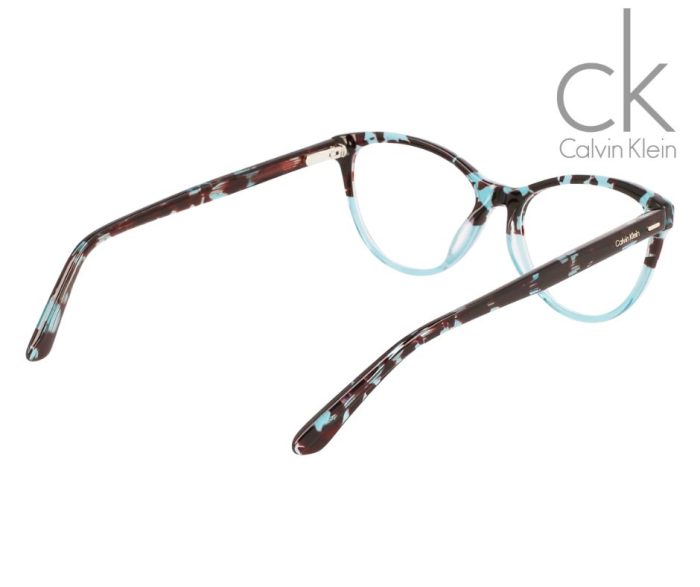 Calvin Klein CK21519 454 Glasses – Multi-Colored Havana with Blue Accents - Image 5