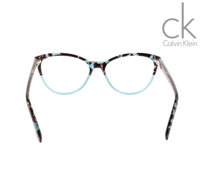Calvin Klein CK21519 454 Glasses – Multi-Colored Havana with Blue Accents - Image 4