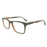 Eyeglass Frame – Classic Black with Amber Interior – A2489