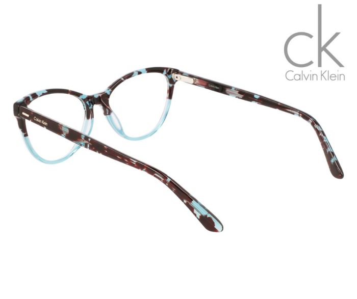 Calvin Klein CK21519 454 Glasses – Multi-Colored Havana with Blue Accents - Image 3