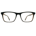 Eyeglass Frame – Classic Black with Amber Interior – A2489 - Image 2