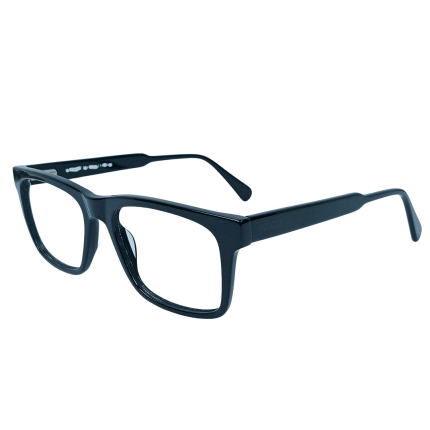 Premium Eyeglass Frame – Y2401 C1 – Deep Black Classic