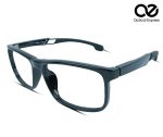 9377 Rectangular Eyeglasses – Glossy Black