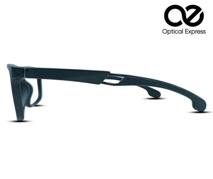 9377 Rectangular Eyeglass Frame – Matte Black - Image 3
