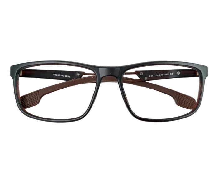 Rectangular Eyeglass Frame – Chocolate Brown - Image 2