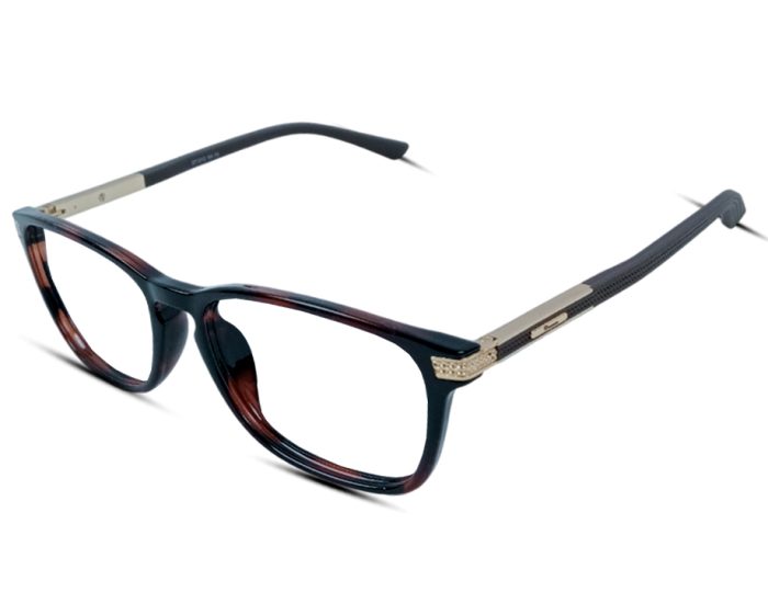 Danmac Eyeglass Frame – Model 371012 – Dora Kata Black Havana with Gold Temples - Image 1