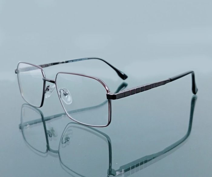 Cartier Inspired Full-Rim Frame – Dark Maroon Edition - Image 1
