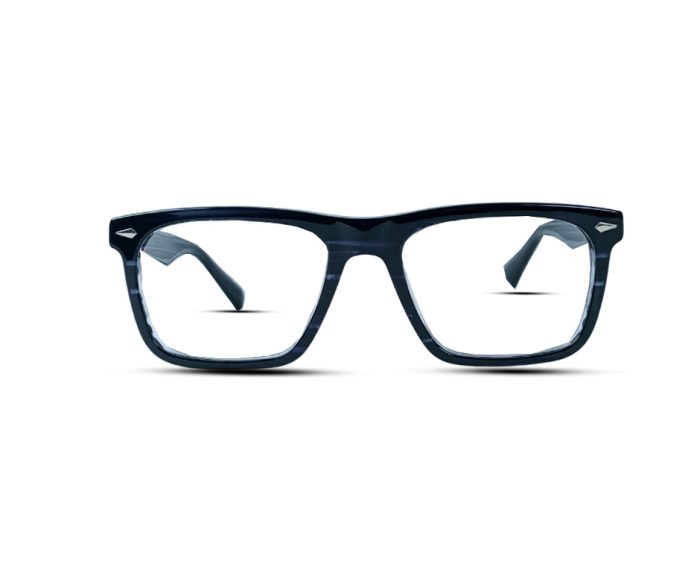 Eyeglass Frame – Model 889 C4 – Premium Black Square Design - Image 1