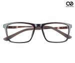 Premium Rectangular Eyeglass Frame – Metallic Brown Accents - Image 3