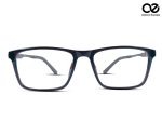 Premium Rectangular Eyeglass Frame – Metallic Brown Accents - Image 2