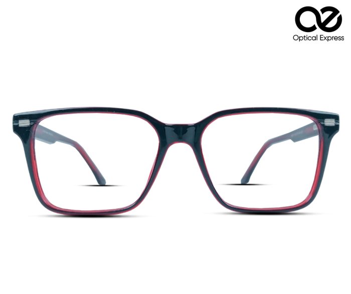 Premier Red-Black Eyeglass Frame – Model 807 C8 - Image 3