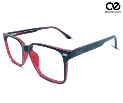 Premier Red-Black Eyeglass Frame – Model 807 C8