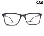 Rectangular Eyeglass Frame – Glossy Brown with Gold Accents - Image 2