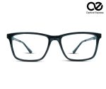 Premium HB0926 Rectangular Eyeglass Frame – Glossy Black with Cutout Temples - Image 3