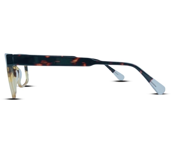 Y2401 Glasses – Black Gradient with Tortoiseshell Arms - Image 3