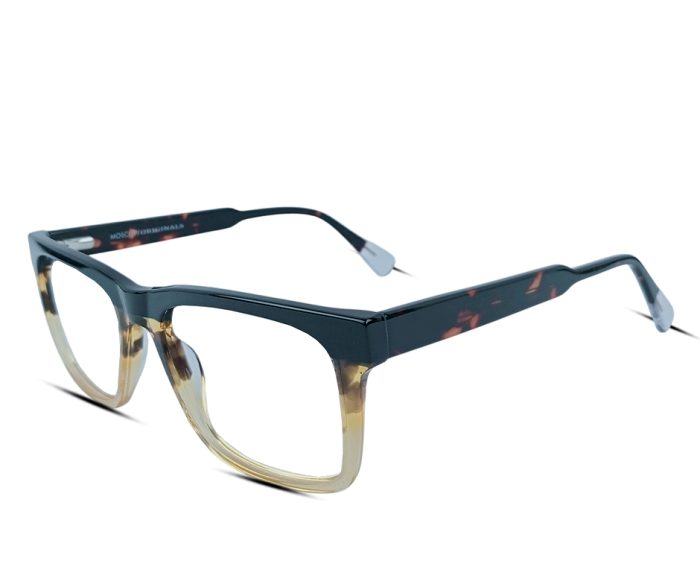 Y2401 Glasses – Black Gradient with Tortoiseshell Arms - Image 1