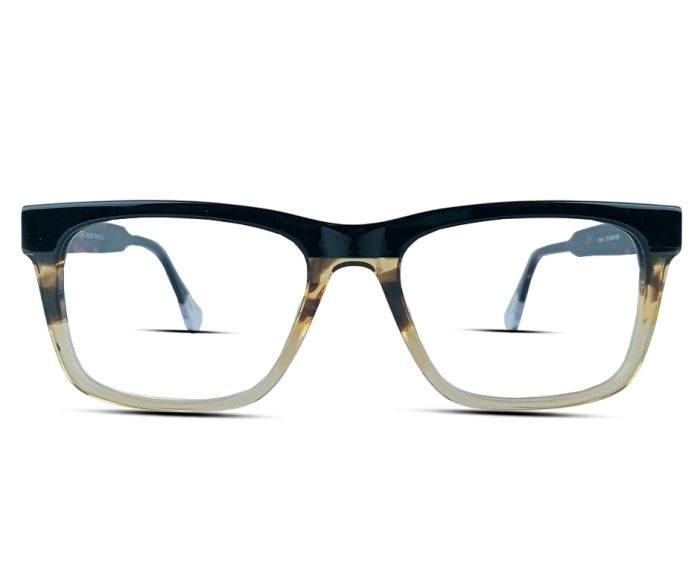 Y2401 Glasses – Black Gradient with Tortoiseshell Arms - Image 4