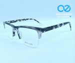 Eyewear Rectangular Half-Rim Frame – Marble Grey Finish