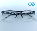 Eyewear Rectangular Half-Rim Frame – Marble Grey Finish - Image 4