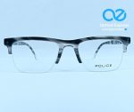 Eyewear Rectangular Half-Rim Frame – Marble Grey Finish - Image 3
