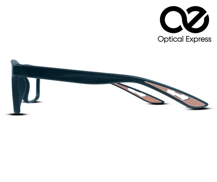 Dual-Tone Regular Eyeglass Frame – Model: YW9002 (Black & Peach) - Image 4