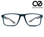Dual-Tone Regular Eyeglass Frame – Model: YW9002 (Black & Peach)