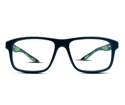 Eyeglass Frame – Model: W2574 (Black & Neon Green)