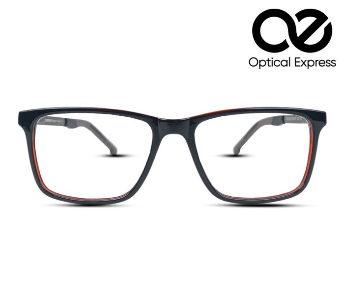 Black with Brown Inner Accents CR8796 C5 Eyeglasses - Image 2