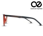Black with Brown Inner Accents CR8796 C5 Eyeglasses - Image 3