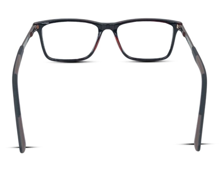 Black with Brown Inner Accents CR8796 C5 Eyeglasses - Image 4