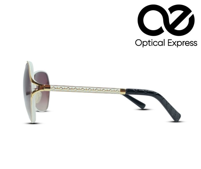 Dior 8704 Gold & Pearl Decorated Sunglass - Image 3