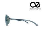 3279 Aviator Sunglasses – Silver & Green - Image 3