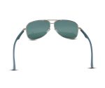 3279 Aviator Sunglasses – Silver & Green - Image 4