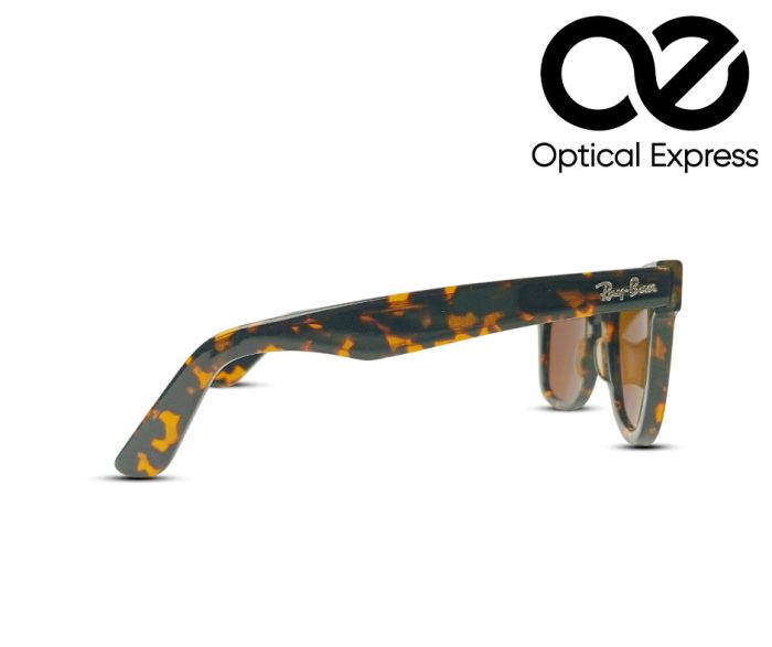 Ray-Ban RB2140 902/57 Wayfarer Polarized Sunglasses – Tortoise, 50-22 - Image 3